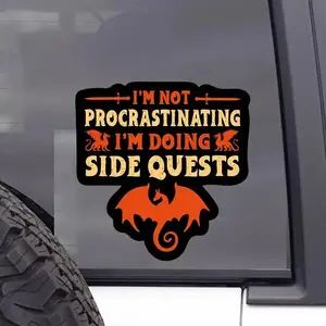 Funny Car Sticker, Car Body Decorative Sticker, Car Exterior Decoration Accessories for Car, Laptop, Refrigerator, Suitcase, Plastic Surface, Decal For Cars