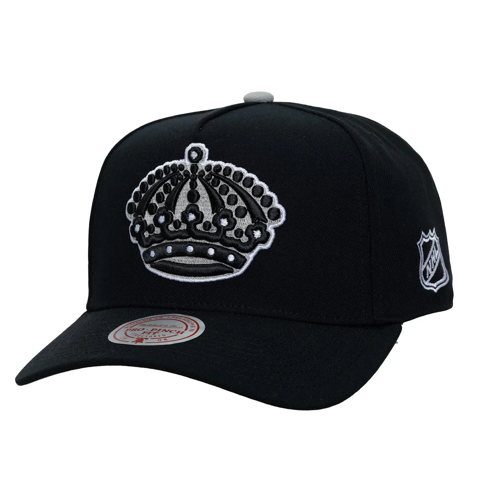 Los Angeles Kings Black Legendary Away Pro Pinch Snapback Hat NHL Throwback Cap Adjustable Fan Gear Mitchell & Ness