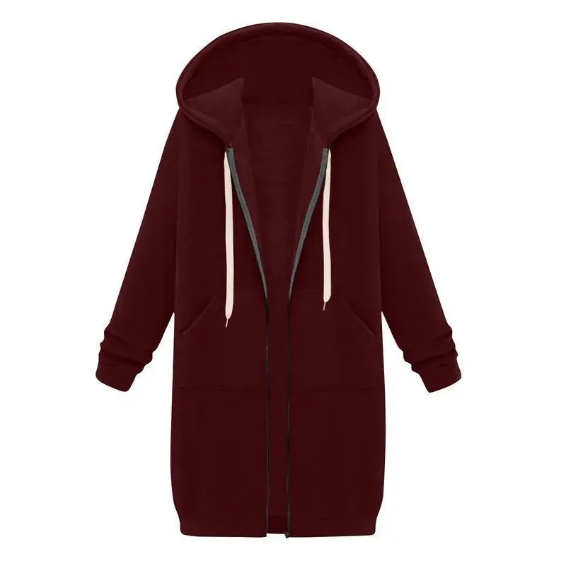 2024 New Women's Zip Up Hoodies Oversized Fleece Long Tunic Sweatshirts Casual Long Sleeve Fall Hoodie Pockets Solid Coat 2024 New Women's Zip Up Hoodies Oversized Fleece Long Tunic Sweatshirts Casual Long Sleeve Fall Hoodie Pockets Solid Coat