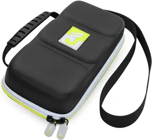 Carrying Case Compatible with Nintendo Switch Lite - 8 Game Slots, Non-Scratch Divider for Screen Protection, Accessory Storage and Adjustable Strap