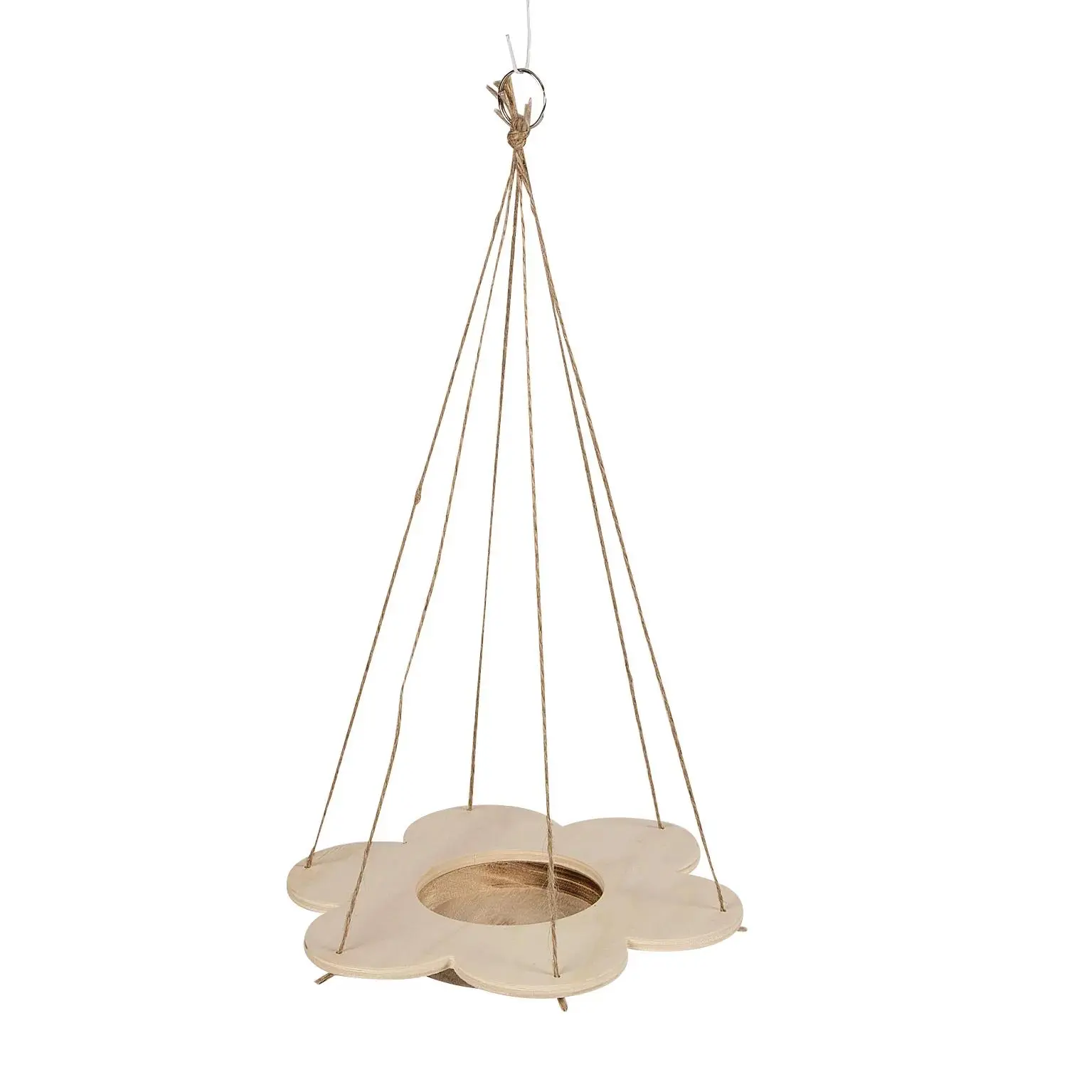 Fun Express DIY Wood Flower Bird Feeder with Jute Cording - 7 1/2" x 9 1/2", 6 Pieces