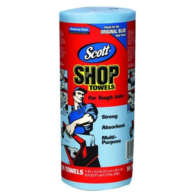 Scott Household Shop Cleaning Towels 212 MAIN 75130 - Grease-Absorbent, 55 Sheets