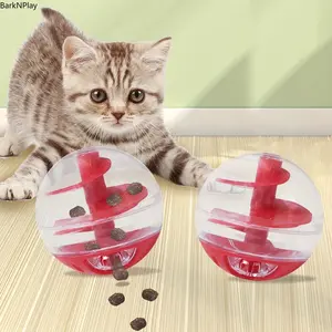 Interactive Cat Slow Feeder Treat Dispenser Ball - Non-Electric Puzzle Toy for Indoor Cats & Kittens, Eco-Friendly Catnip Food Dispensing Toy for Boredom Relief, Anti-Vomit Self-Hi Pet Entertainment