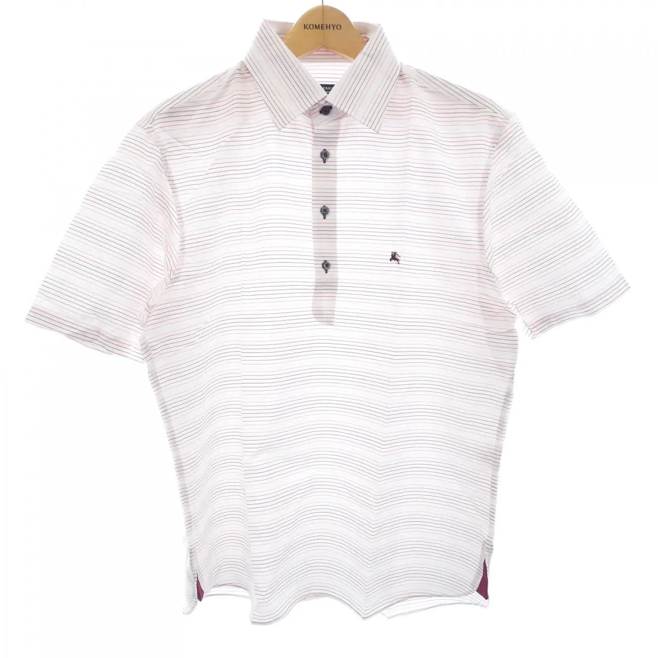Pre-owned BURBERRY Cotton Small Leather Goods Black Label Short Sleeve Shirt