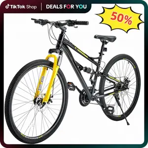 29 Inch Full Suspension Mountain  MTB Bicycle, Lightweight Aluminum Frame with 24 Speed Drivetrain and Dual Disc Brakes, Durable Off-Road Cycle for Trail Riding, Outdoor Adventure, Commuting and Fitness Cycling bikes tall women