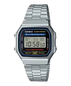 Casio A168WA-1 Sport Square Metal Unisex Watch