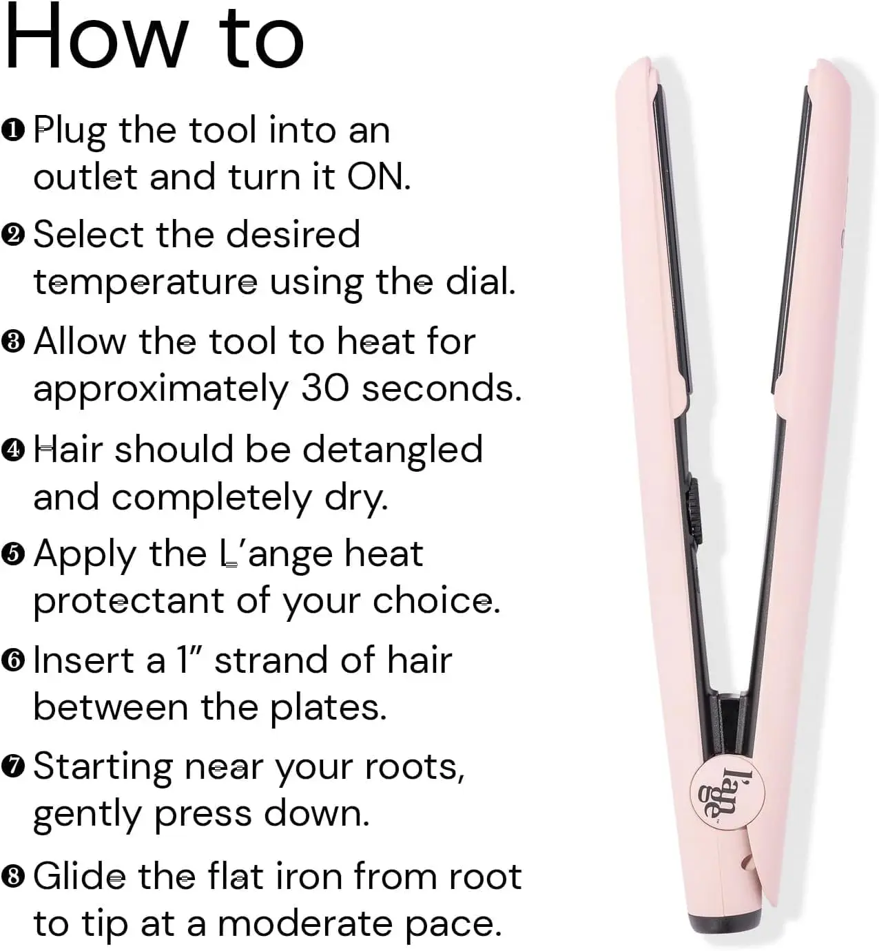 L’ange Ceramic Flat Iron L main image 3