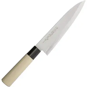 Due Cigni by Fox 7" Japanese Gyuto Knives, Maple Wooden Handle, High-Quality Steel Blade, Professional Kitchen Cutlery - HH02