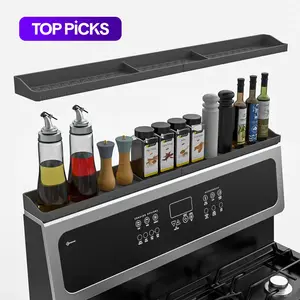 Silicone Magnetic Spice Rack, Kitchen Gadget Storage Rack for Stove Top, Adjustable Shelf & Home Organizer for Kitchen Accessories & Organization #TOP PICKS