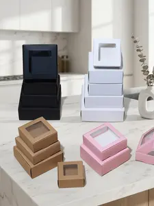 5/1pcs Clear Window Mini Airplane Boxes Made of White  Kraft Rigid Cardboard Versatile Containers for Jewelry Candies Hand made Soap Presents Mementos,needoh，nutrition geeks