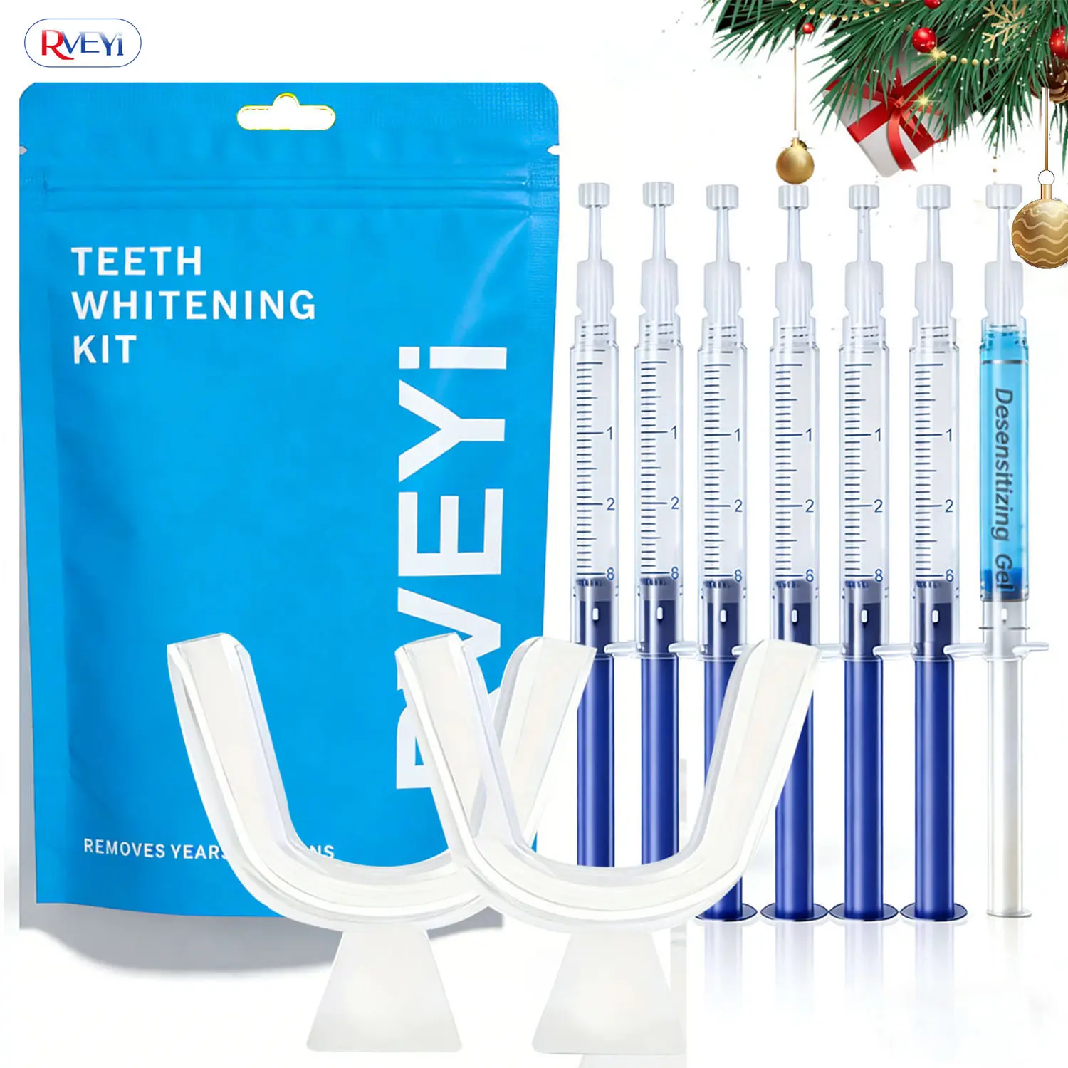 6+2Teeth Brightening Kit, 1 Set Teeth Tool Kit with PAP Teeth Brightening Gel, Safe Enamel for Oral Care