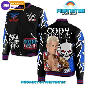 Cody Rhodes American Nightmare Varsity Jacket, WWE Bomber, Bold Wrestling Streetwear, Fan Gift for Collectors
