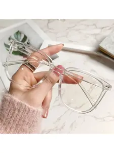 Square frame eyeglass case, minimalist and stylish decor, unisex glasses suitable for daily wear and trendy accessories, Trendy Frames, Eyeglasses Frames