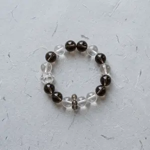 Smoky Quartz 'Iced Americano' Bracelet
