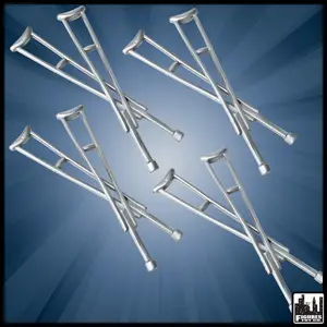 4 Pairs of Crutches for WWE & AEW Wrestling Action Figures