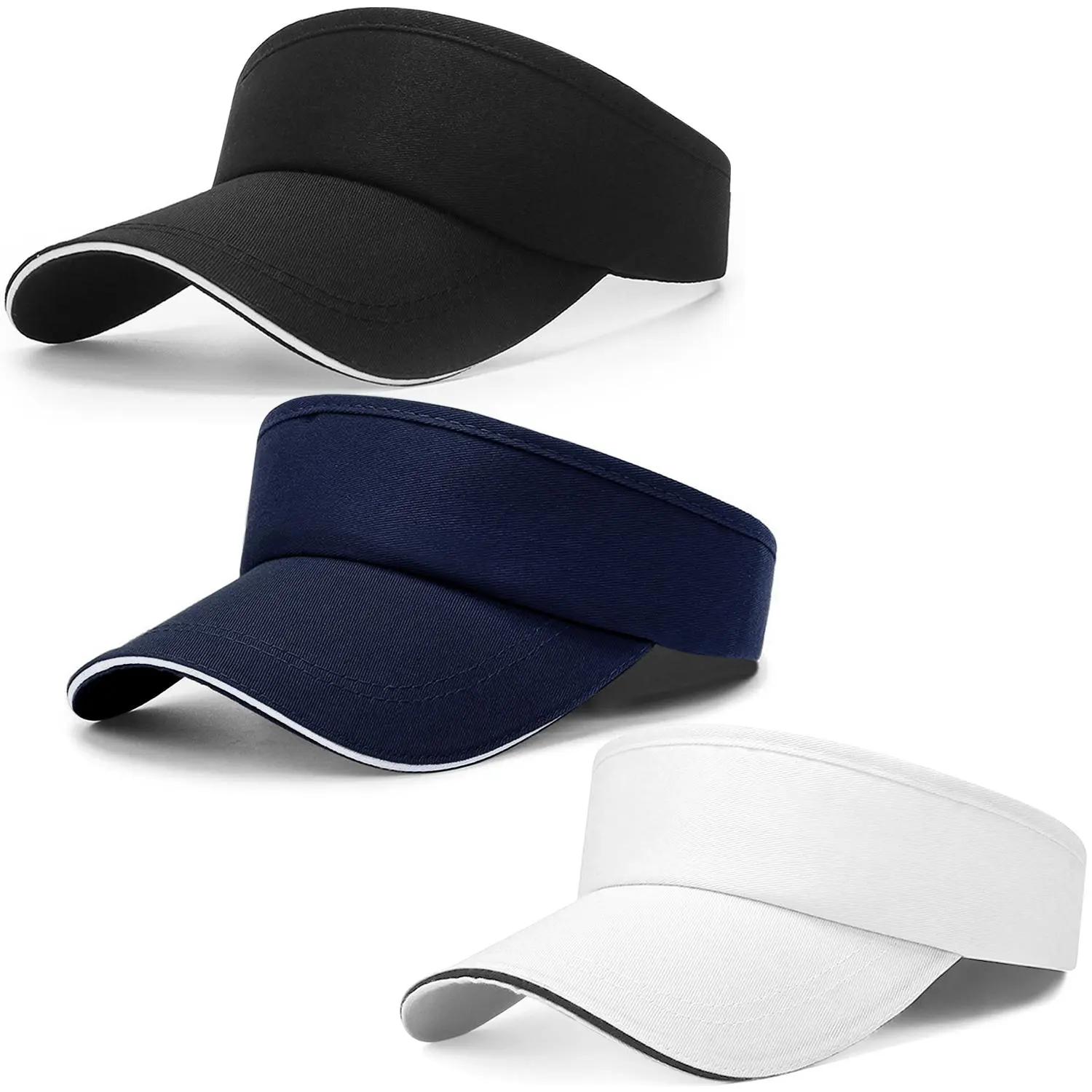Adjustable breathable Cooling Visor Hat for Running Tennis Golf fishing - Lightweight Stretchy Packable Sun Protection for Men & Women everyday outfit