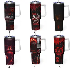 Iron Lung 40oz Tumbler With Handle – Insulated Stainless Steel Travel Mug, Gift for fans