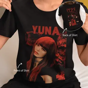 Yuna Tshirt, Itzy Born to be 2nd world tour tee, Itzy Yuna concert shirt, Itzy Midzy, Kpop Merch, Itzy Yuna shirt