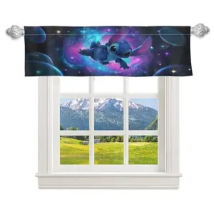 Disney Stitch Kitchen Curtain 60x18 in. - Perfect for Home Decor, Charming Disney Stitch Design, Ideal for Kitchen Decor, 60x18 Inches, Fun Themed Element
