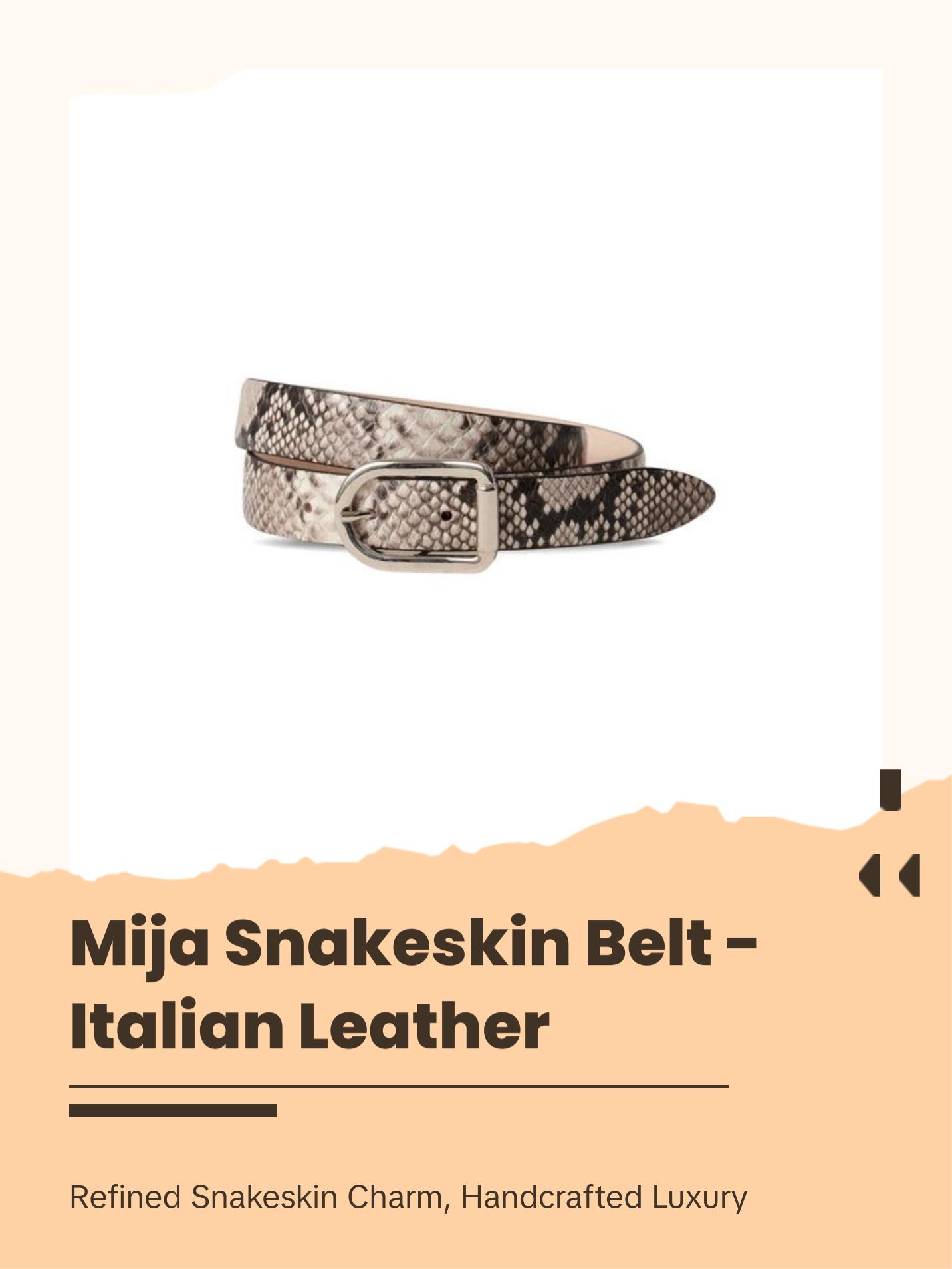 Mija Snake Belt