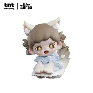 TNTSPACE Zoraa Kawaii Wolf Girl Chibi Figure Cute Anime Art Toy Collectible Desk Decor Blind Box Figures