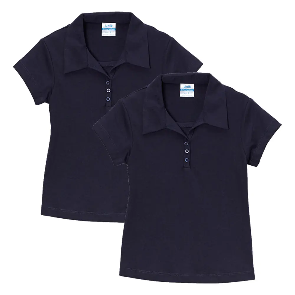 Girl's Uniform Triple Buttons Navy 5-18 GSU02 2 Pack