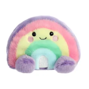 Palm Pals Adorable Vivi Rainbow 5 inch Multicolor Mini Soft Plush Collectable Stuffed Animal