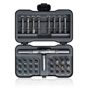 Magnetic Screwdriver Set, Multifunctional Drill Bit Set for Household Repairs, Detachable T-Shaped Ratchet Handle for Easy Use, Screwdriver Bits Set