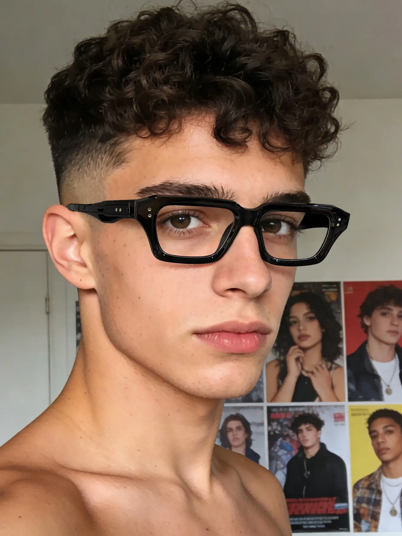 Men's Square Frame Glasses, Trendy Casual Glasses, Stylish Glasses, Classic Design, Ultra-Lightweight Comfort, Casual Versatile for Daily Office Commute, Lightweight Eyeglasses, Lightweight Eyewear