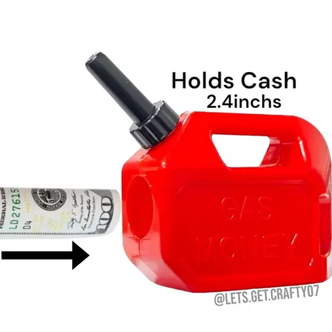 Miniature Gas Can Ornament/Money Holder - Perfect for cash gifts