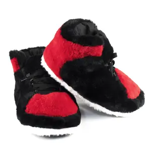 Yours 2 Keep Bred Sneaker Slippers for Men and Women, One Size Fits Most flexible party
