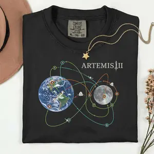 Artemis II 2026 Rocket Launch T-Shirt, Future Moon Mission Tee, Space Exploration Hoodie, Science Gift - scs17316