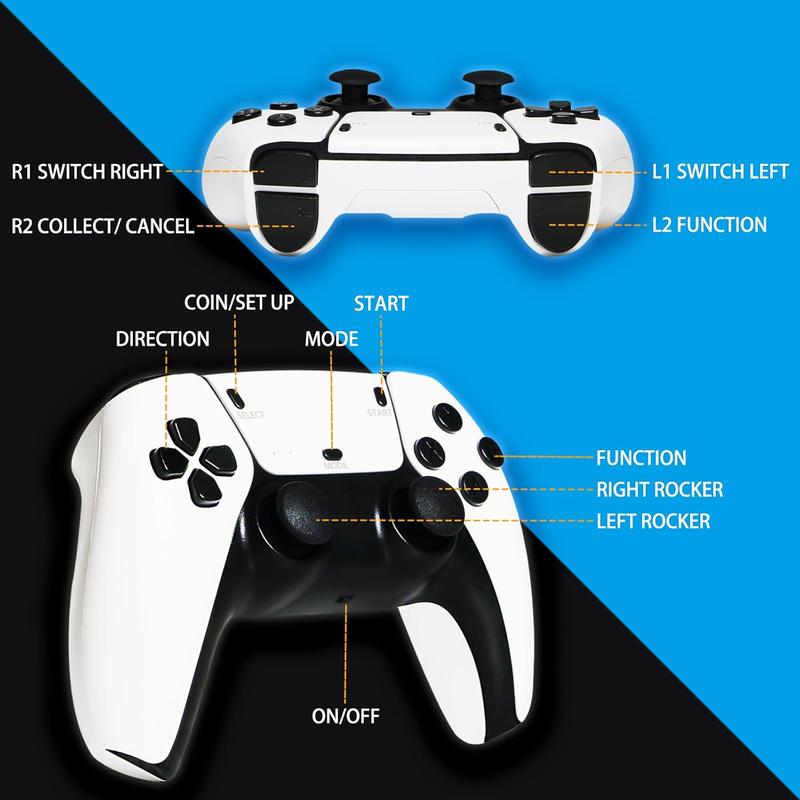 20000+ Games Wireless Retro Game Stick, Vintage Game Stick 4K HD Output System, 2.4G Wireless Controllers, 64GB TF Card for All Ages - Console,TikTokShopBlackFriday,Halloween Christmas New Year Gift