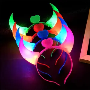 LED Headbands Halloween Party LED Devil Horns Headband