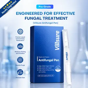 Villsure Antifungal Pen, 5-Count Box, Extra Strength 25% Undecylenic Acid Solution for Toenail or Fingernail Repair (OTC Antifungal Treatment for Damaged Nails)