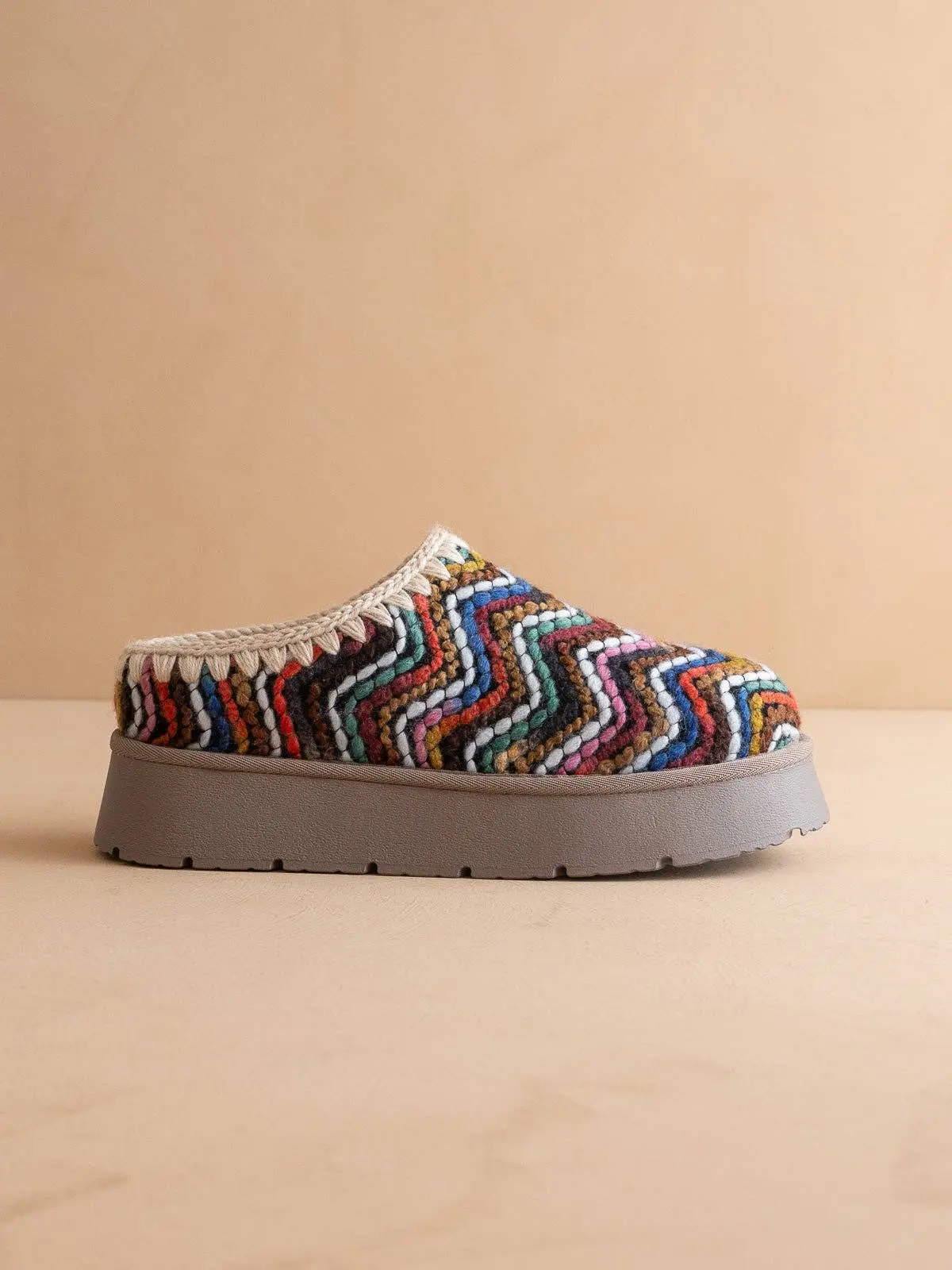 Brandi - Multi Color Cozy Mule Slipper
