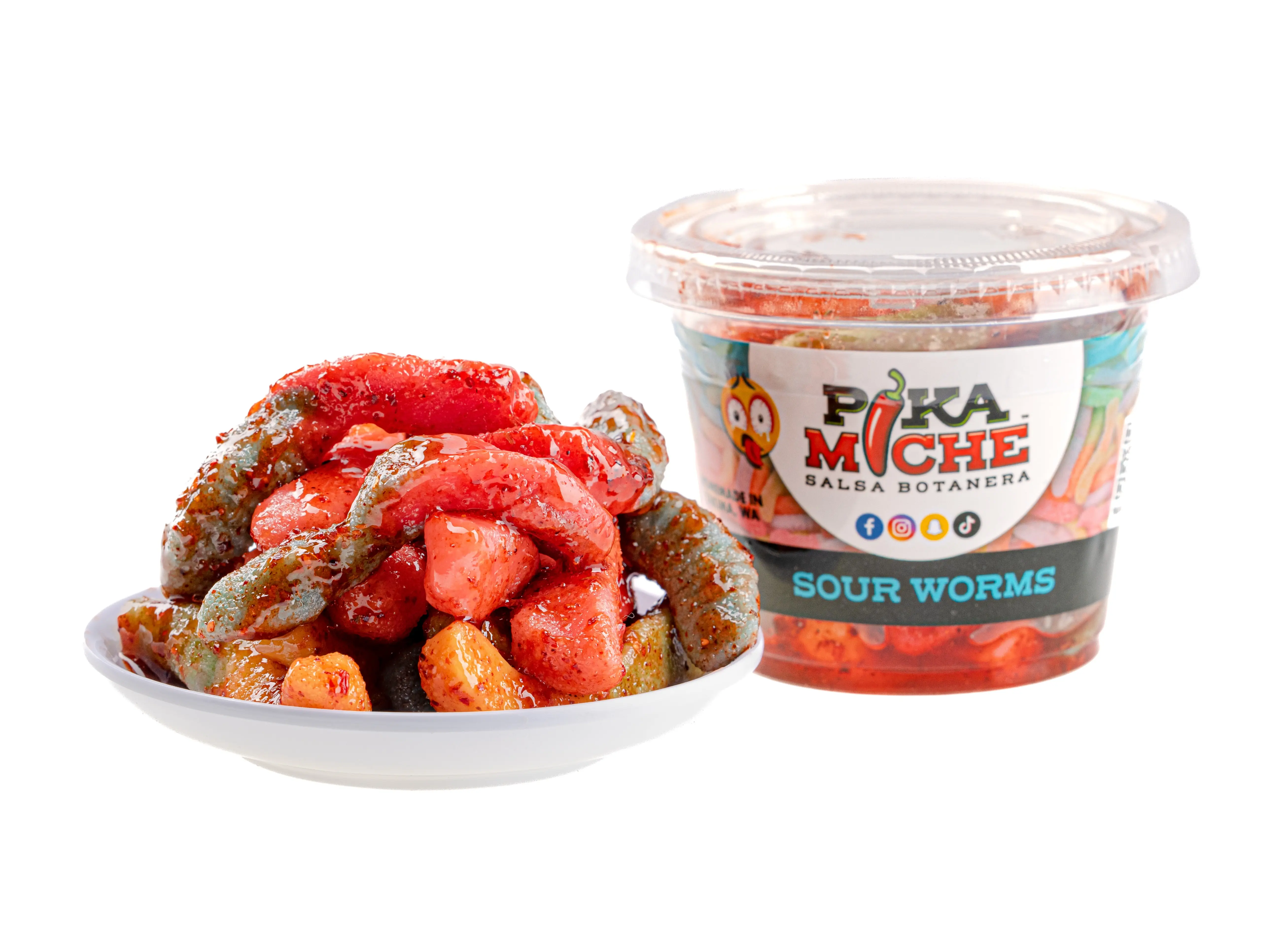 Chamoy Sour Worms - Pika Miche (Sour & Tangy)