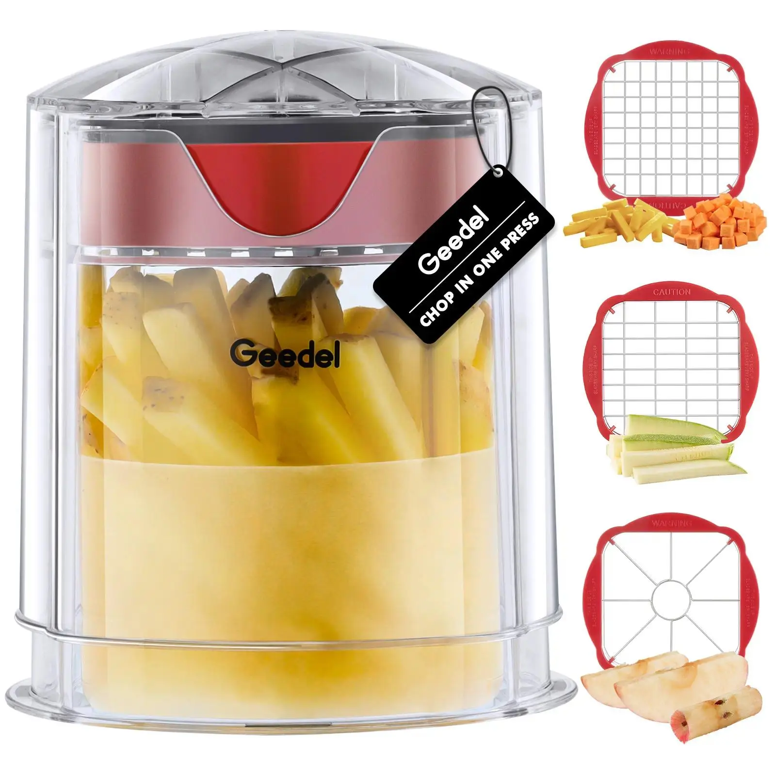 French Fry Cutter, Potato Cutter Fry Cutter Onion Chopper Apple Slicer Corer Kitchen Utensils