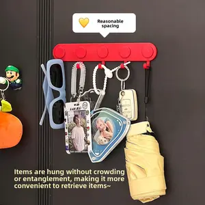 Magnetic Hook Behind Door No Drilling Required for Security Doors Entryway Key Hat Bag Storage Rack and Coat Hook Organiser