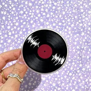 Vinyl Style Phone Grip Stand, Colorful Music Inspired Phone Holder