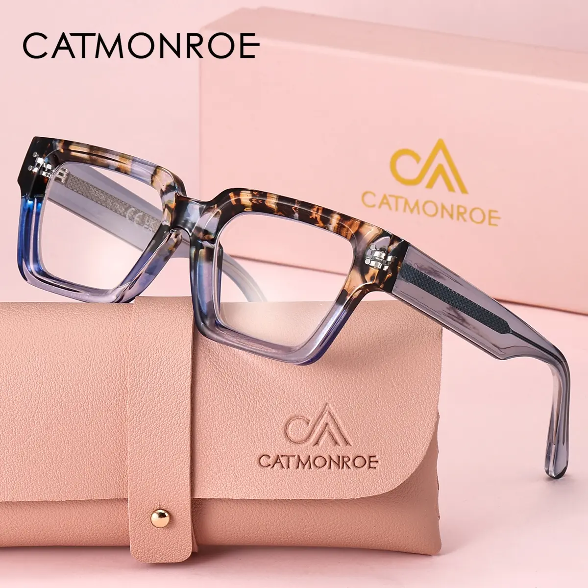 CATMONROE Exquisite Texture, High Quality Eyewear, Large Frame, Reading Glasses, Quality Eyeglasses, Classic Box, Pc Lenses, Essential For Reading And Learning, Christmas Gift For Elders