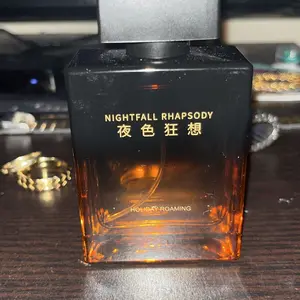 Nightfall Wooden Fragrance, Long-Lasting Spicy Woody Men's Cologne, Mini Perfume for Daily Wear and Parties, Dark Black Aromatic Fragrance with Captivating Scent