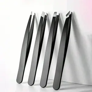 Precision Tweezers for Eyebrows, Professional Stainless Steel Tweezers for Eyebrow  & Facial Hair, Splinter and Ingrown Hair Removal, Makeup