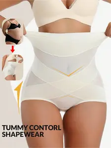 3-in-1 BBL Faja Shapewear for Women: High Waist Tummy Control Shorts with Removable Hip Pads, Seamless Waist Cincher & Breathable Mesh Body Shaper for Under Dress Underwear