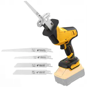 FunnyWhale Cordless Reciprocating Saw Compatible with Dewalt 20V Battery(NO Battery) Cordless Sawzall with Brushless Motor, 4 Blades for Wood/Metal/PVC Cutting