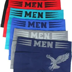 6 Pack Flex Mens Microfiber Boxer Briefs Underwear Compression Stretch Sport Flex Fabric Menswear Day Stretchy