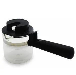 4cup Glass Replacement Carafe with Black Handle