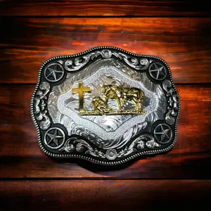 Double G Ranch - 'Fallen Cowboy' belt buckle