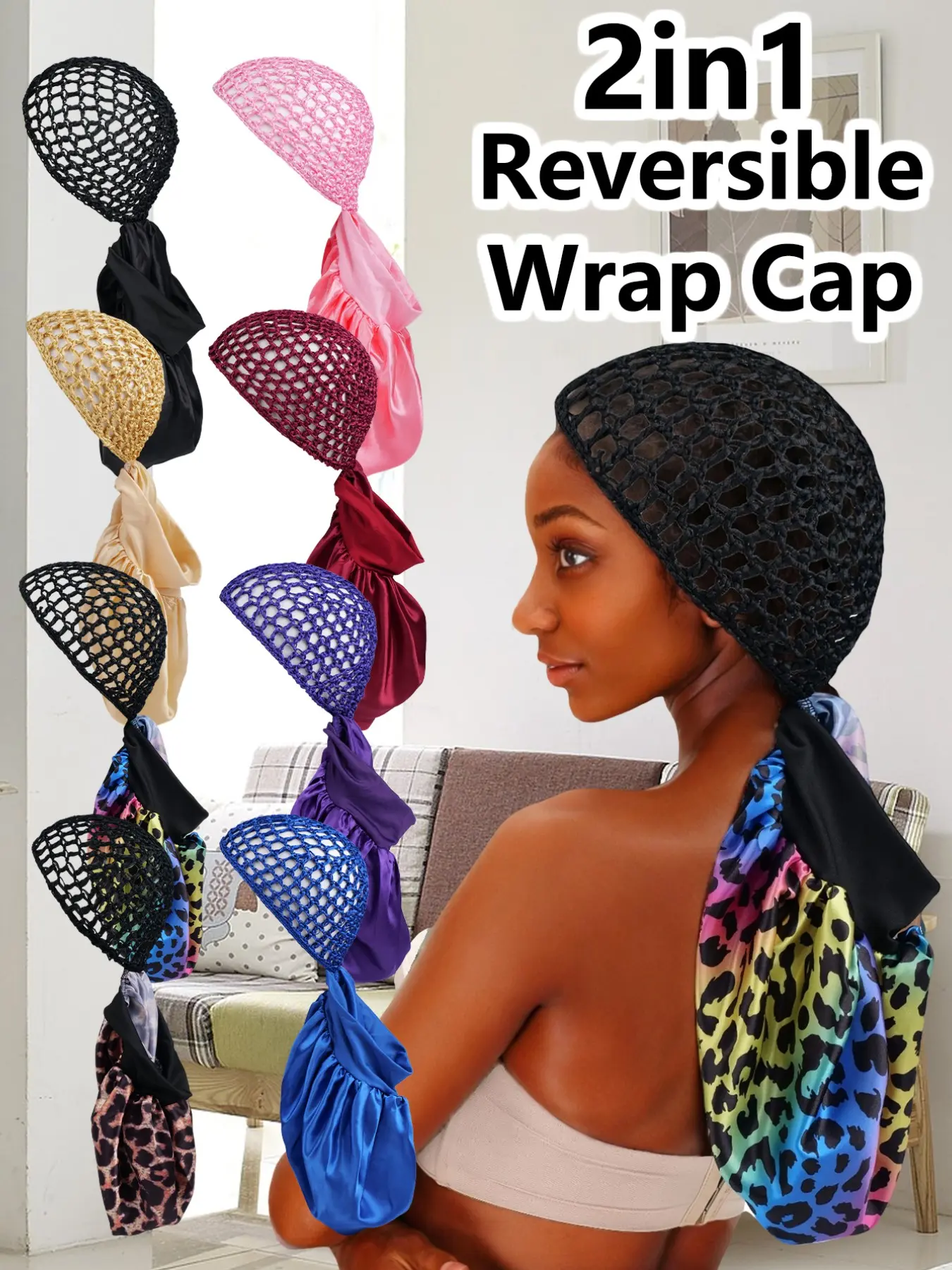 Breathable Mesh Bow Sleep Cap, Hair Care Cap, Unisex Soft Silk Satin, Multi-Color Options, Ideal for Gift, Daily Use, Bathing, Makeup, Versatile Use, Sleep Bonnets