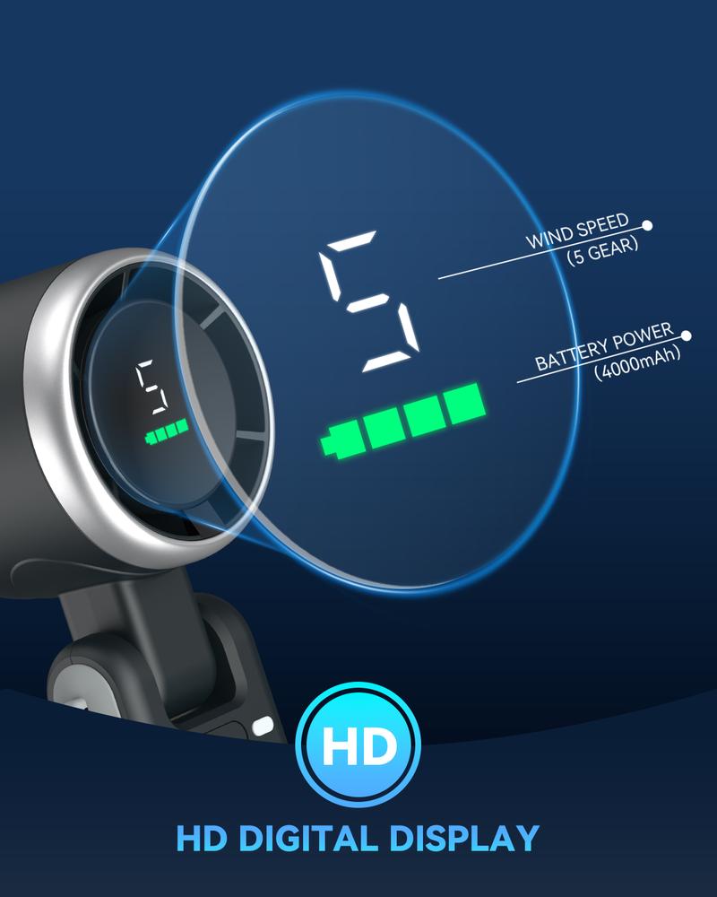 PLAYHOT Portable Handheld Turbo Fan, 5 Gear Wind,4000mAh Battery Operated, Up to 10 Working Hours, 3 IN 1 Hand Fan Rechargeable with Air Turbo Tech Cooling Fan for Outdoor Activities, Travel, Working, Summer Selected Products PLAYHOT Portable Handheld Turbo Fan, 5 Gear Wind,4000mAh Battery Operated, Up to 10 Working Hours, 3 IN 1 Hand Fan Rechargeable with Air Turbo Tech Cooling Fan for Outdoor Activities, Travel, Working, Summer Selected Products